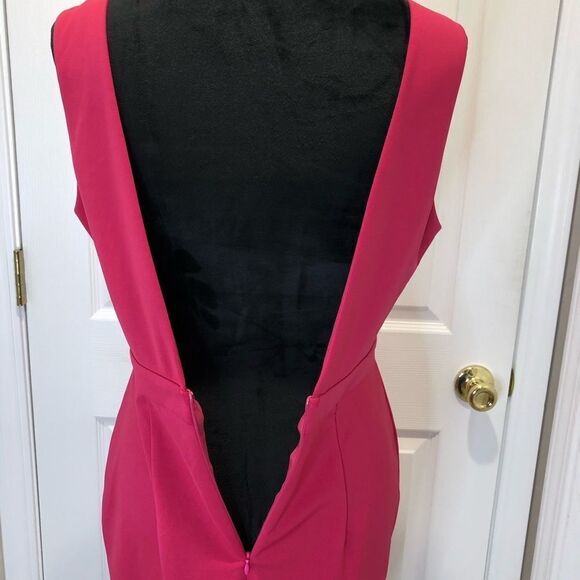 Pink tank midi pencil dress medium - Picture 9 of 10